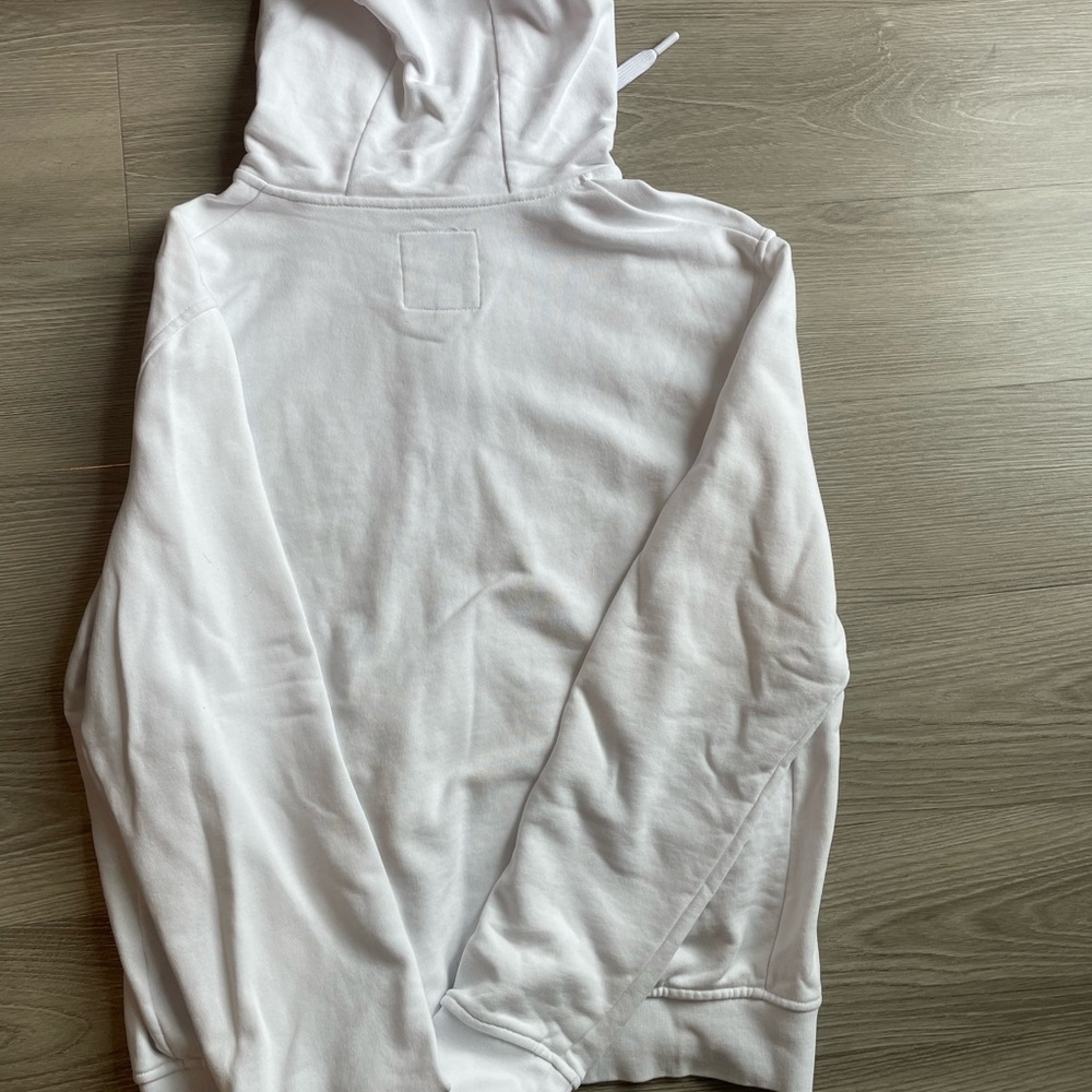 Armani Exchange White Hoodie with Logo - Picture 2 of 3